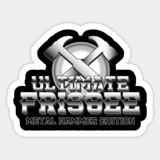 Ultimate Frisbee Metal Sticker